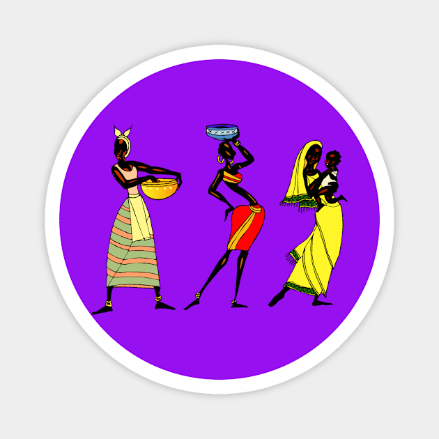 Three Black Queens Magnet by Queen of the Minivan